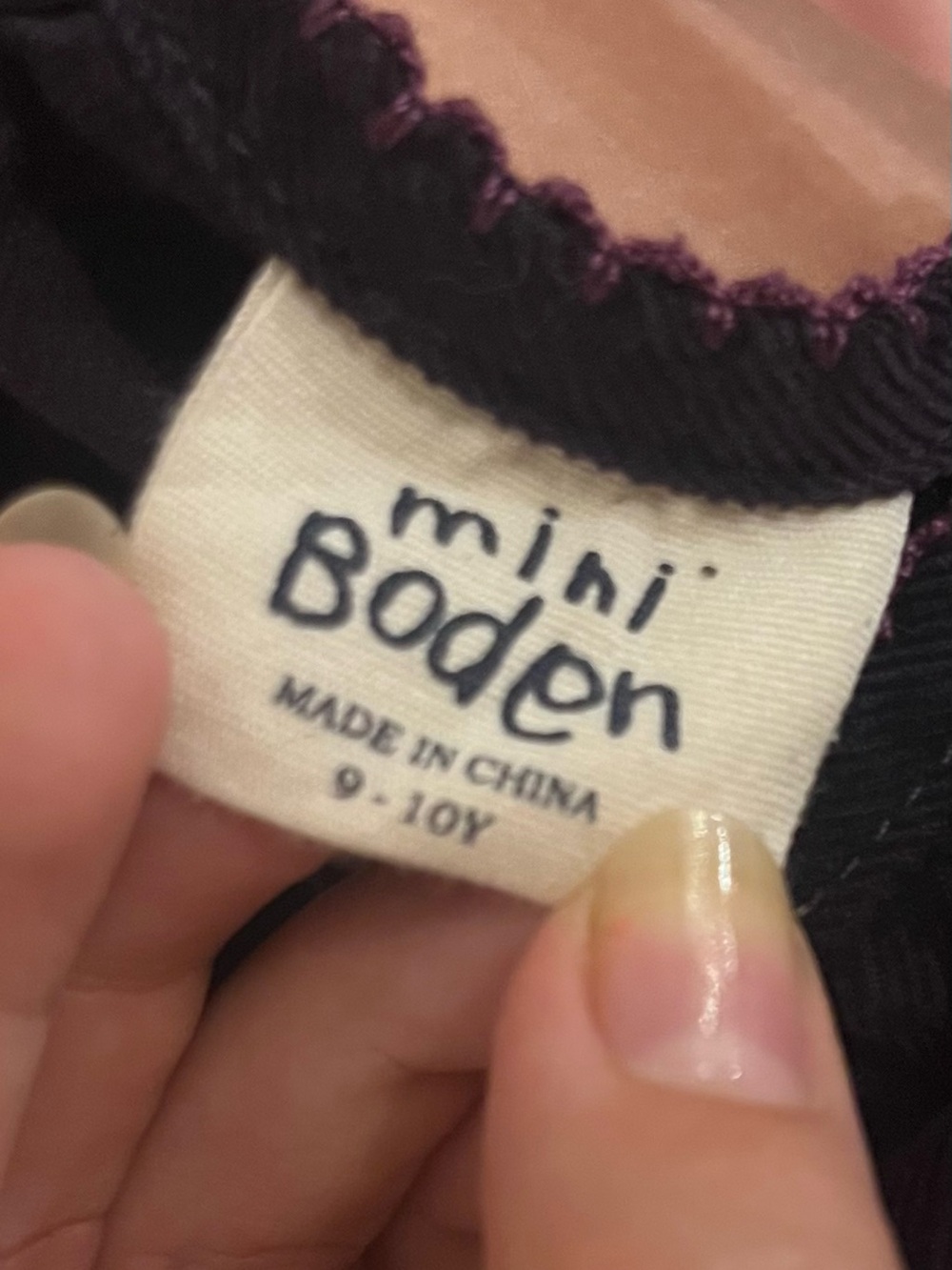 Girls purple mini Boden dress - Picture 6 of 6
